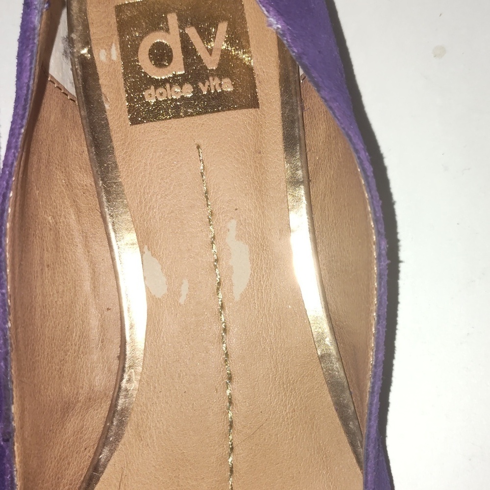 DV by Dolce Vita Purple Suede Lake Flats Size 10 - Picture 2 of 10